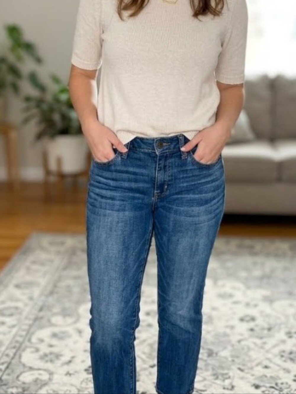 American Eagle Outfitters Dark Blue Women's Jeans Size 6
